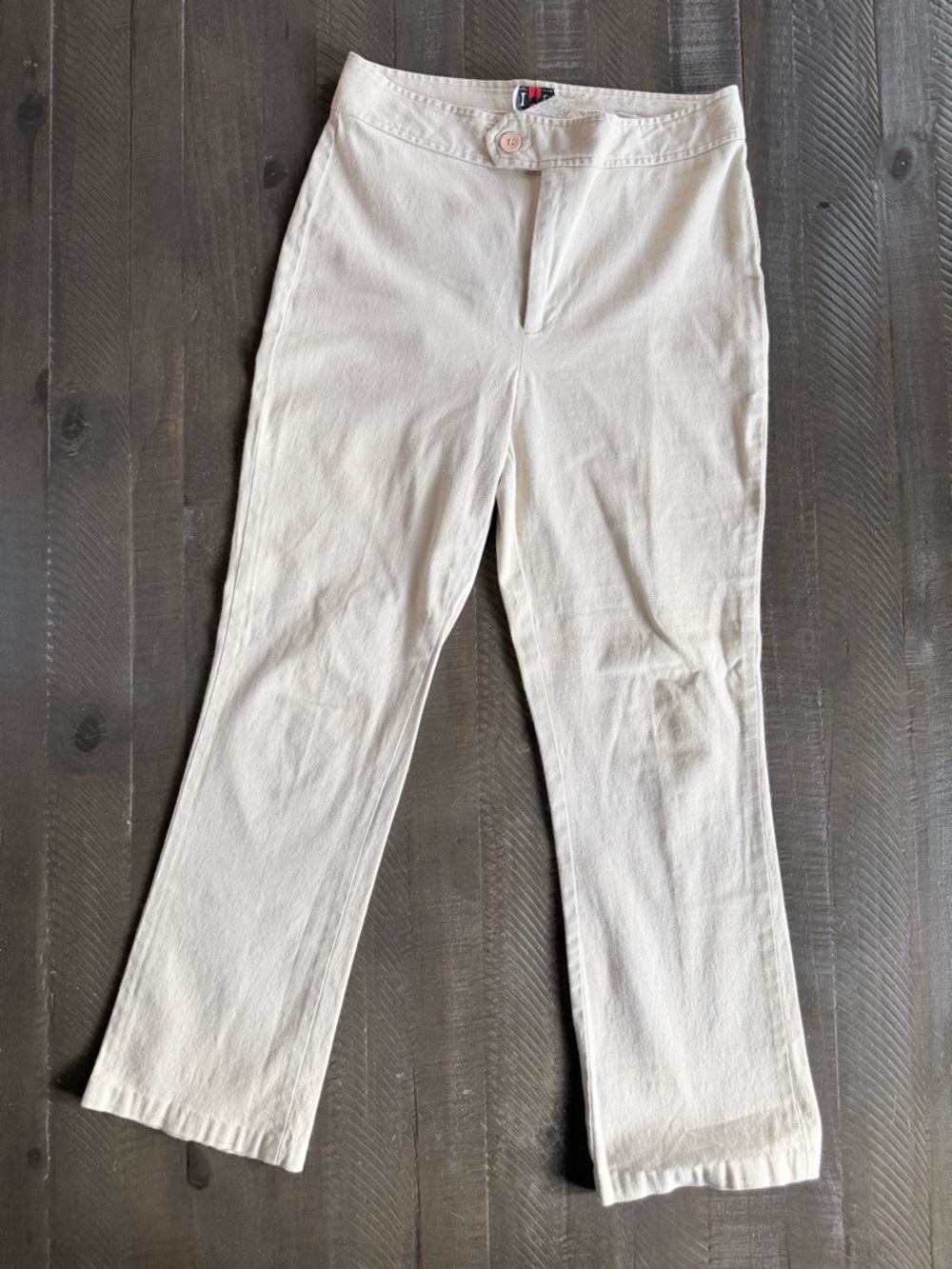I.L.U Vintage Cream Straight Leg Pants